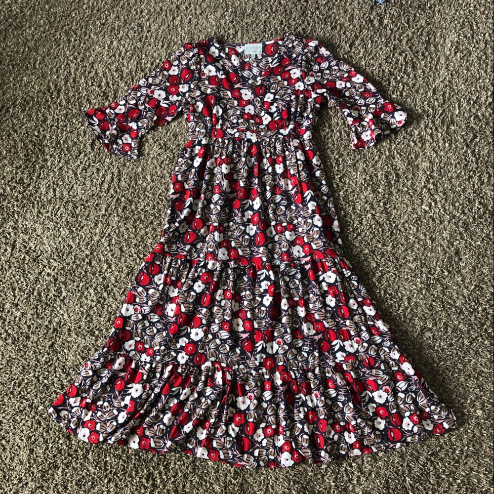 Floral tiered dress size medium